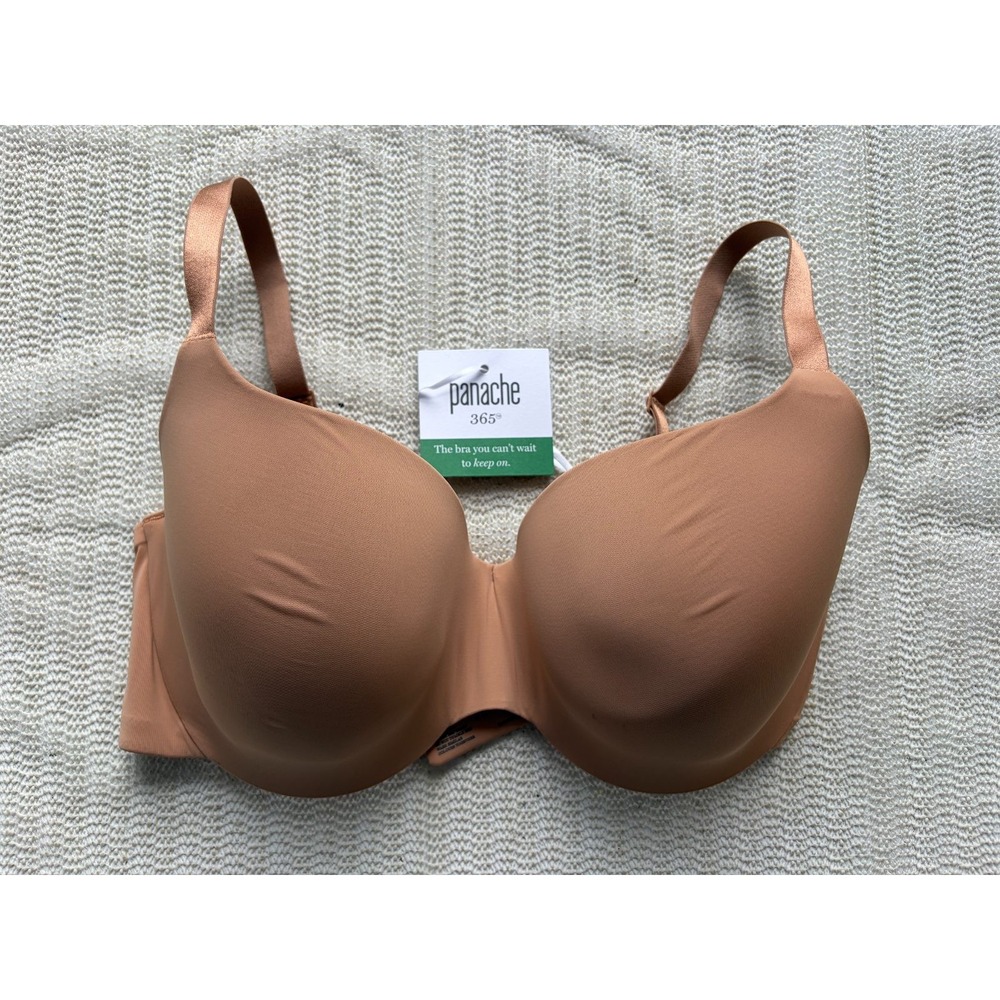 Panache 365 T-Shirt Bra 34F UK / 34G US Honey Molded Underwire Smooth 10905 NWT